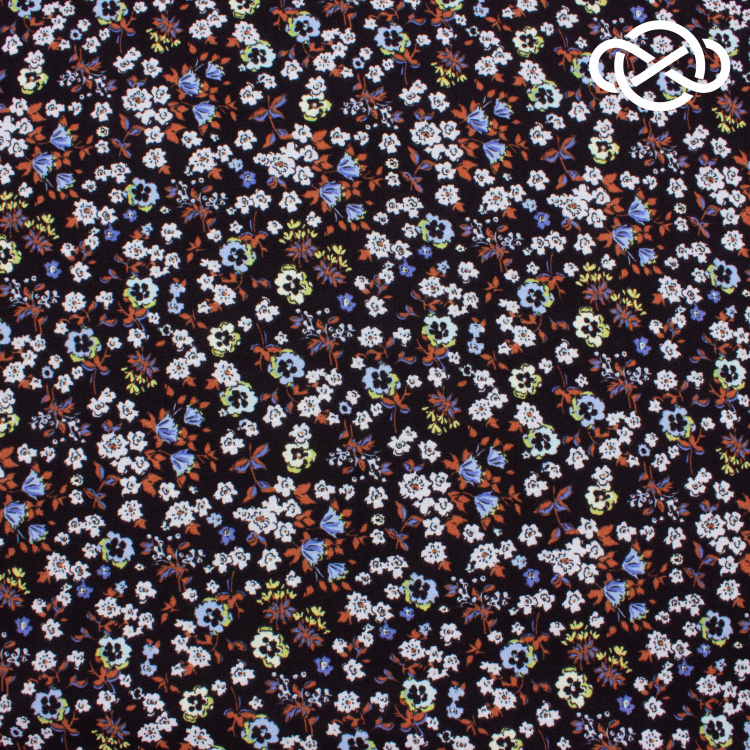 7581. Конкурс! Искусственный лен. Манго. Принт. - фото 1