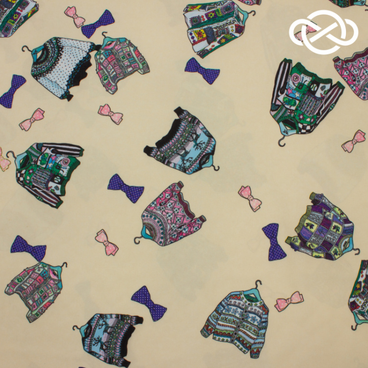 7582. Конкурс! Плательная Ниагара. Принт.