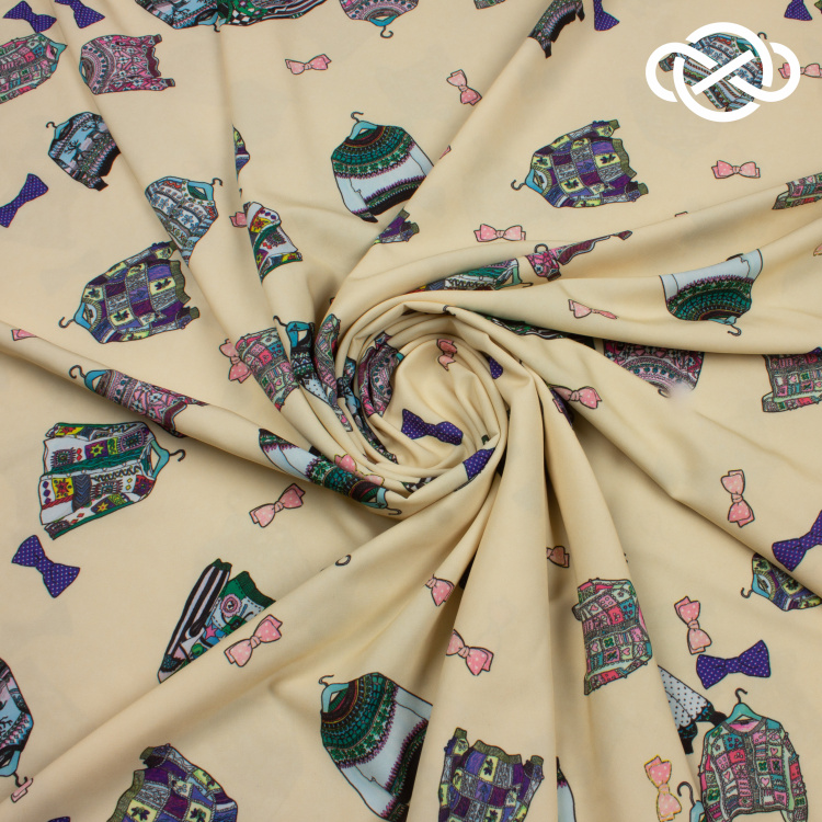 7582. Конкурс! Плательная Ниагара. Принт. - фото 1