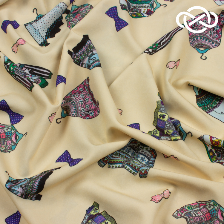 7582. Конкурс! Плательная Ниагара. Принт. - фото 2