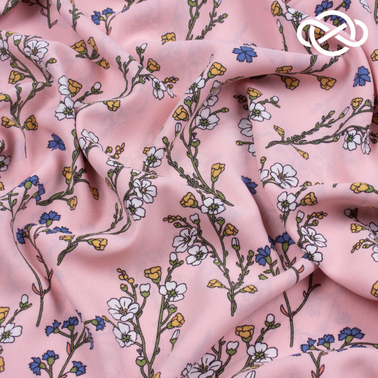 7585. Конкурс! Искусственный лен. Манго. Принт. - фото 2