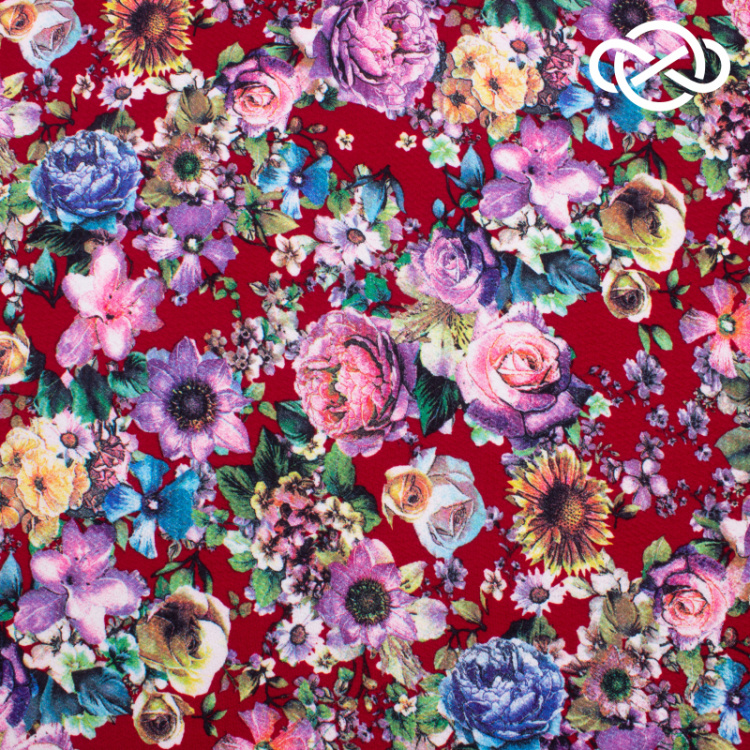 7597. Конкурс! Фактурное трикотажное полотно. Диор. Принт.