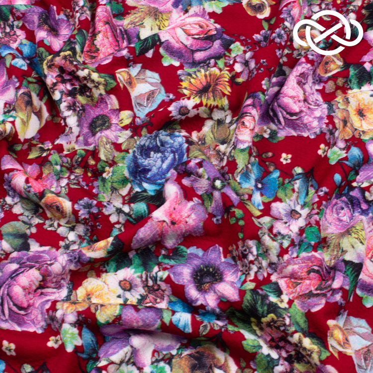 7597. Конкурс! Фактурное трикотажное полотно. Диор. Принт. - фото 2