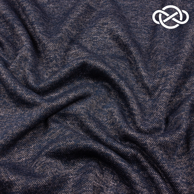 7600. Трикотажное полотно. Сандра. Меланж. - фото 1