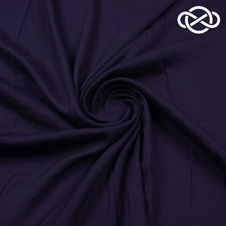 7601. Штапель. Вискоза. Темно-синий. Уценка!!!