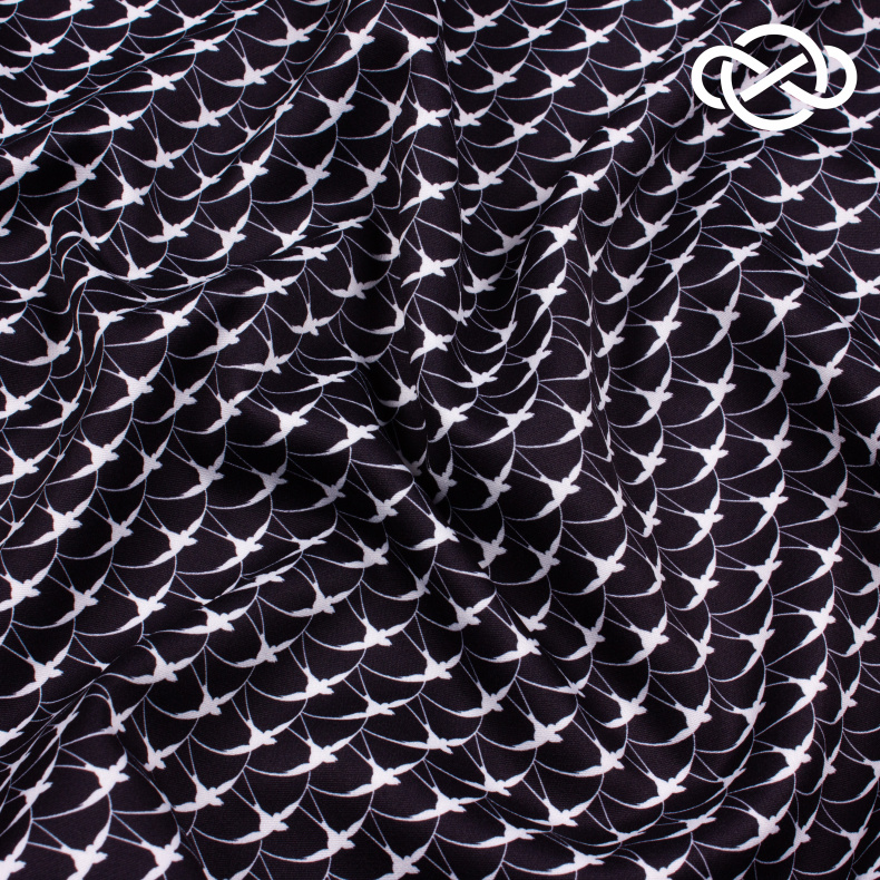 7616. Плательная. Барби. Принт. от Tkani.site