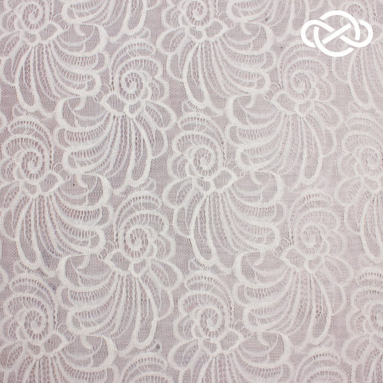 4865. Гипюр с фестончатыми краями. Молочный - фото 1