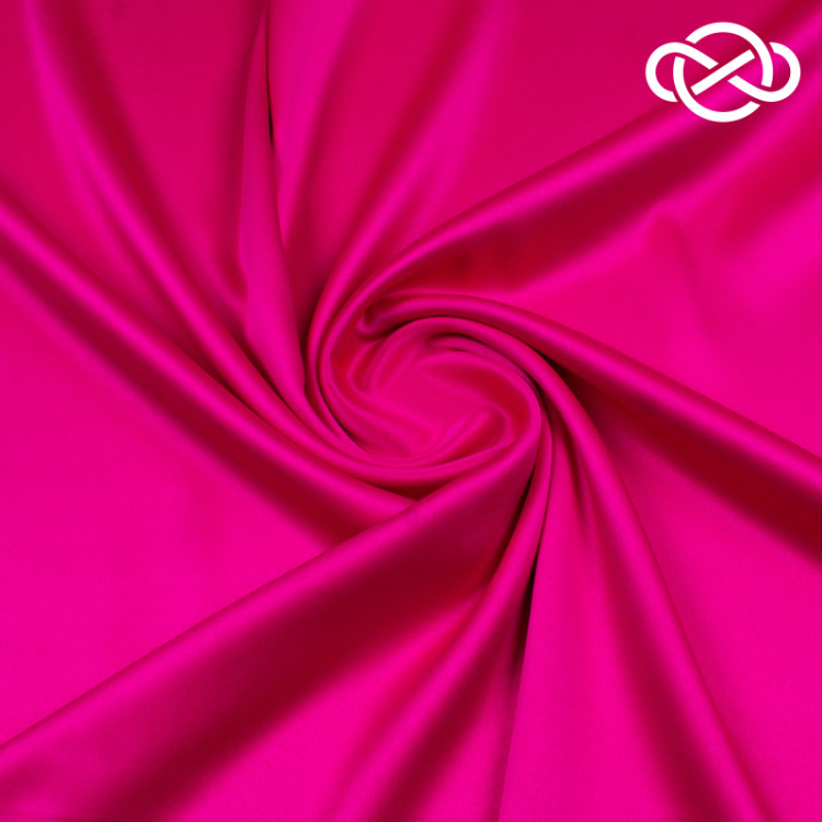 4874. Костюмно-плательный Атлас. Маджента