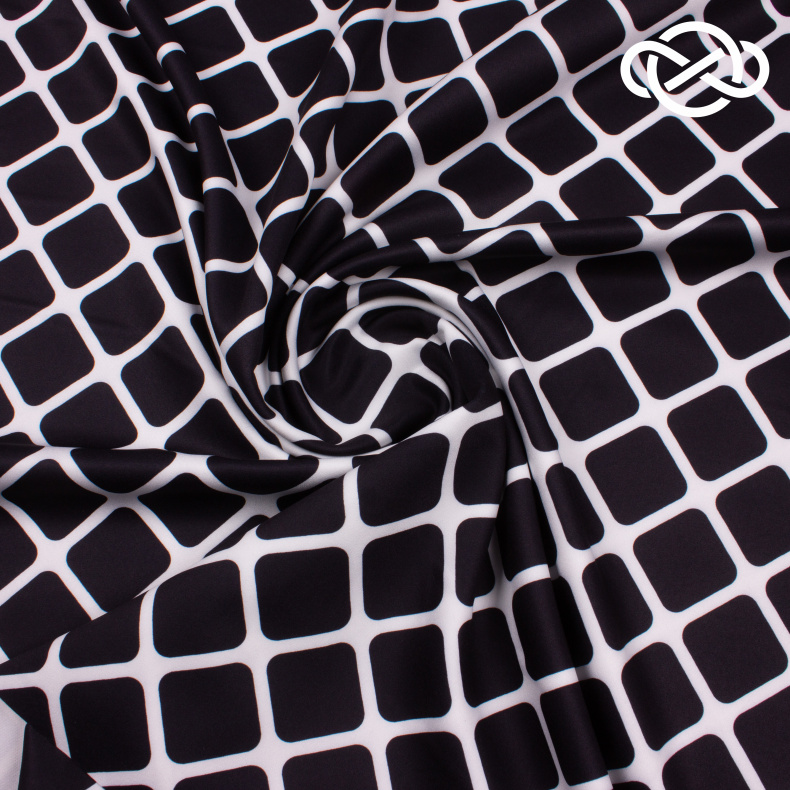 4877. Плательная Барби. Принт от Tkani.site