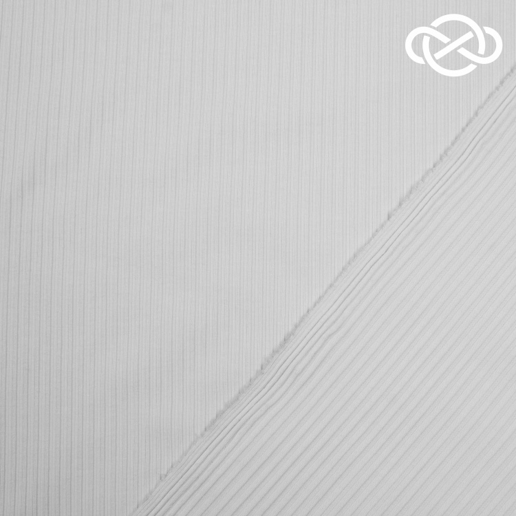 4881. Трикотажное полотно. Лапша. Белый. Уценка!!! - фото 2