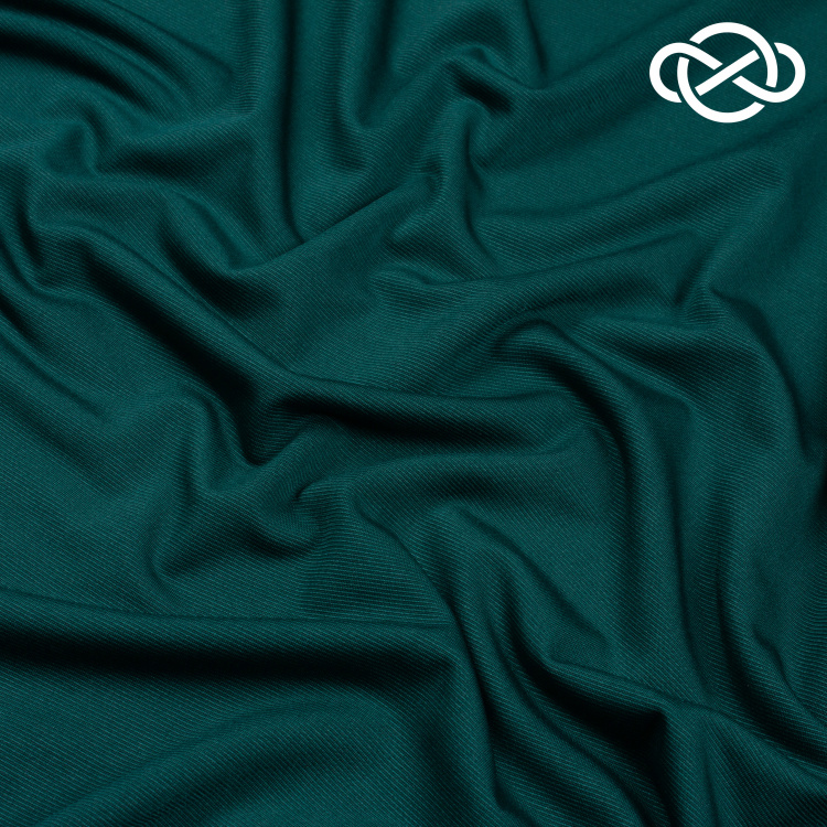 4885. Трикотажное полотно. Масло. Темно-зеленый - фото 1