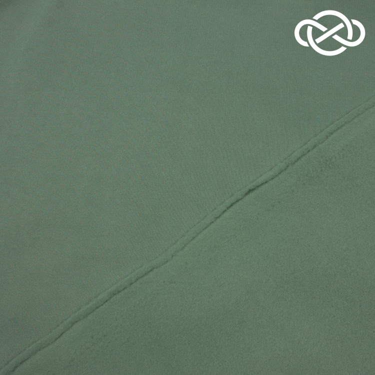 7617. Футер 3нитка с начесом. Оливка. - фото 2