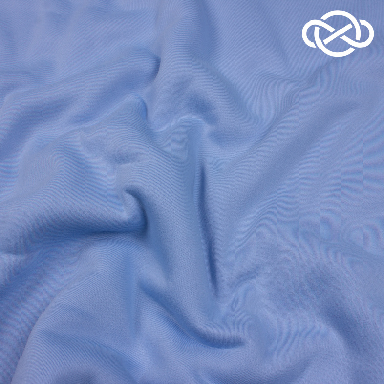 7618. Футер 3нитка с начесом. Воздушно-голубой. - фото 1