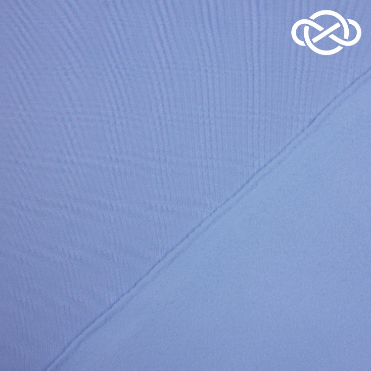 7618. Футер 3нитка с начесом. Воздушно-голубой. - фото 2