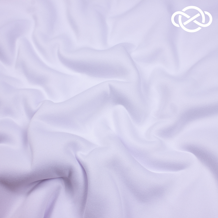 7620. Футер 3нитка с начесом. Белый. - фото 1