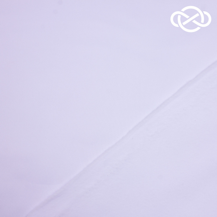 7620. Футер 3нитка с начесом. Белый. - фото 2