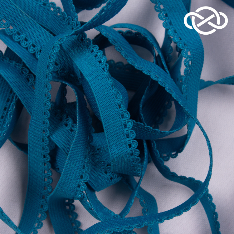 4982. Резинка бельевая декоративная 1см*10м (цена за упаковку) - фото 1