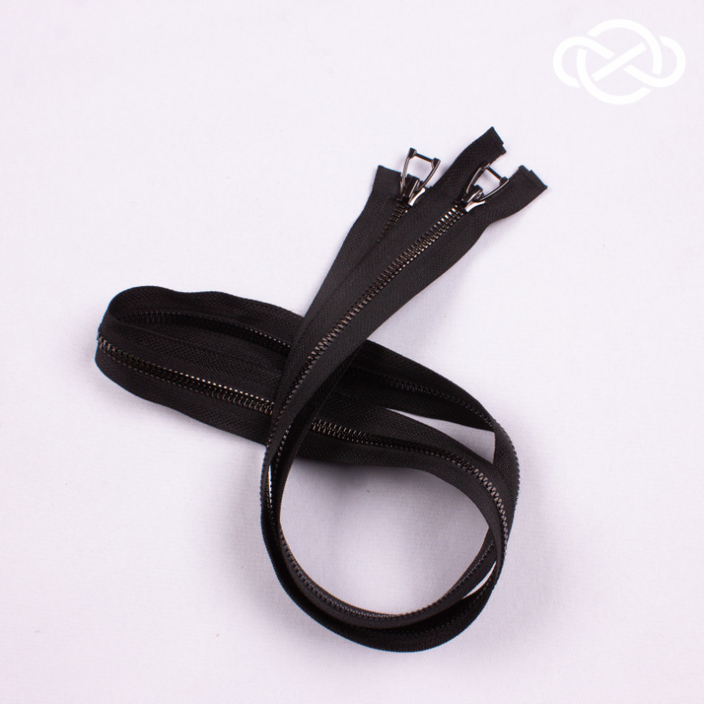 4996. Молния разъемная двухзамковая 105см. Черный. Цена за 1шт от Tkani.site