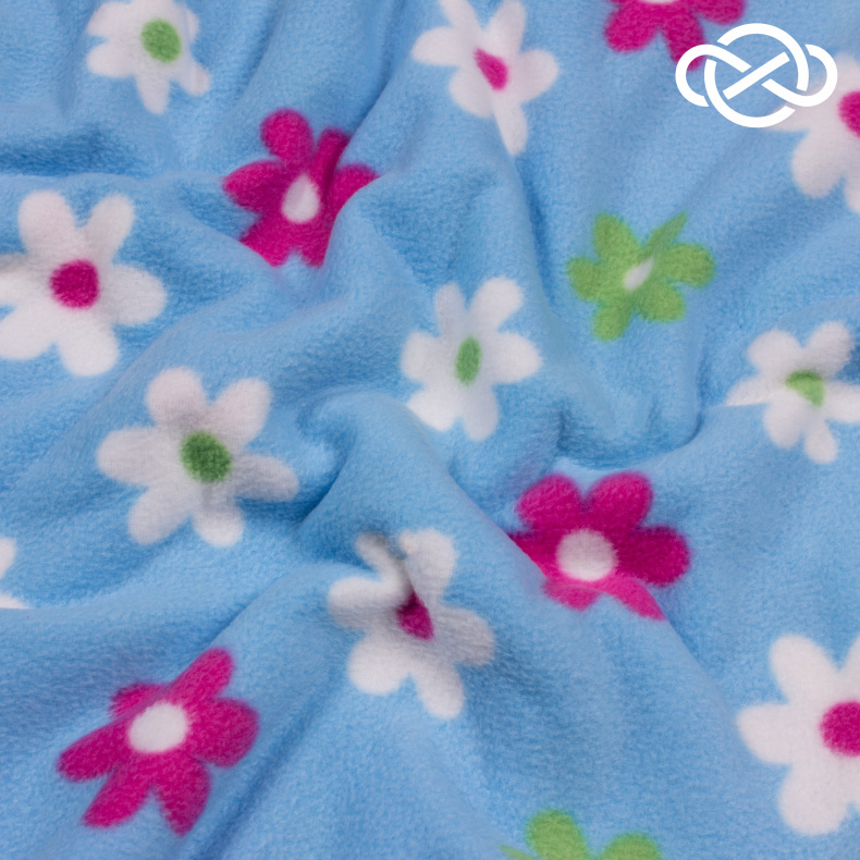 10008. Флис двухсторонний. Принт от Tkani.site