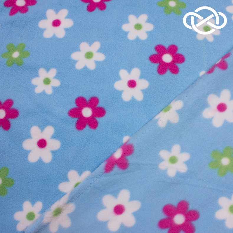 10008. Флис двухсторонний. Принт от Tkani.site