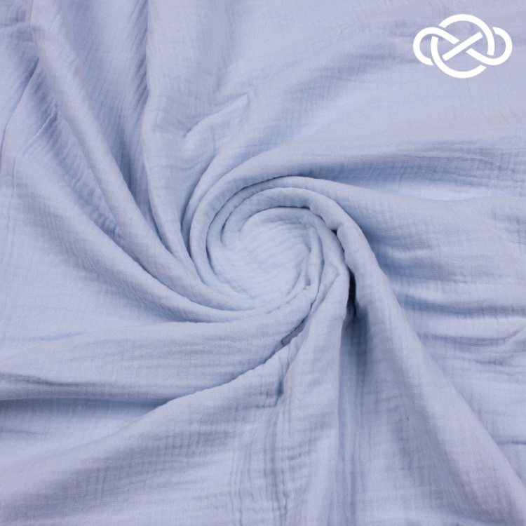 10029. Муслин. Двухслойный. Нежно-голубой