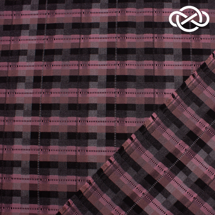 10030. Костюмная поливискоза. Жаккард - фото 2