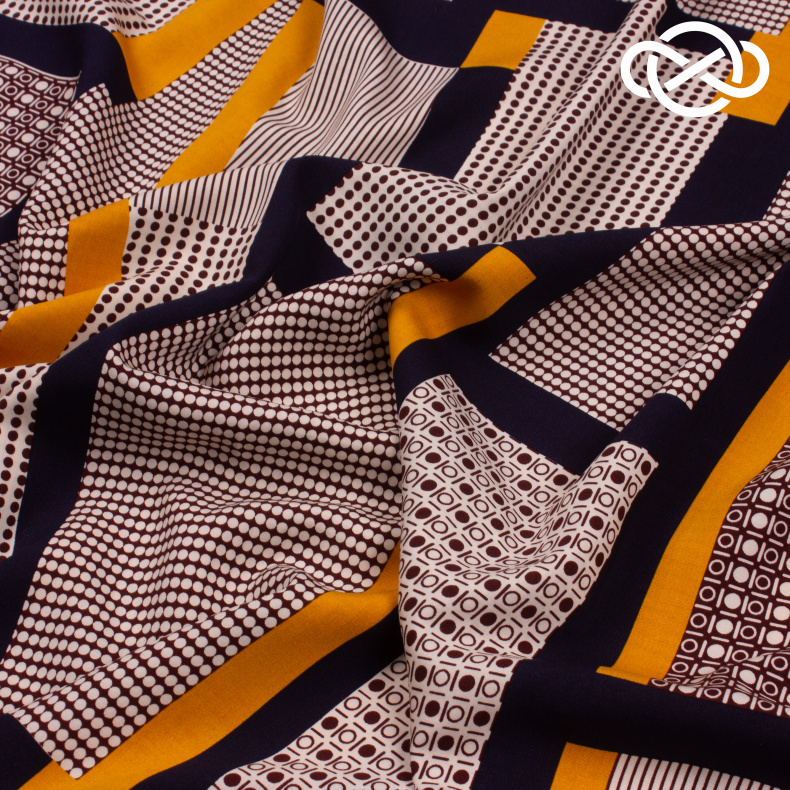 10034. Штапель. Вискоза. Принт от Tkani.site