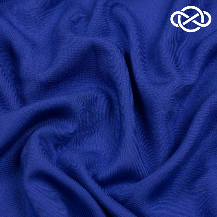 7627. Плательная вискоза. Василек. - фото 1