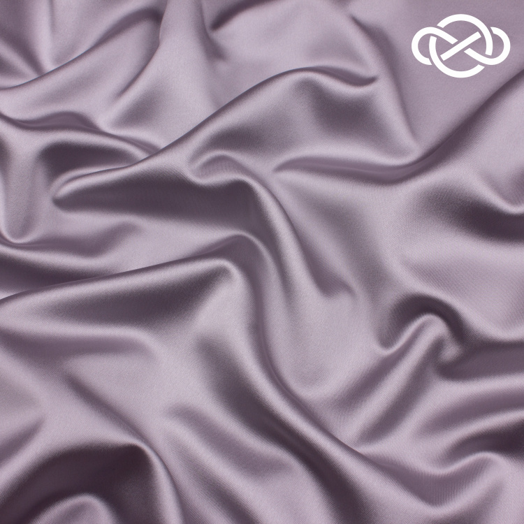 7629. Костюмно-плательный атлас. Серый. Уценка!!! - фото 1