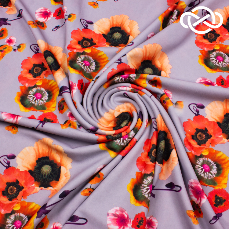 7630. Трикотажное полотно. Скуба. Принт. - фото 1