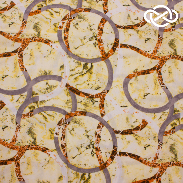 7638. Штапель. Вискоза. Принт. Уценка!!!