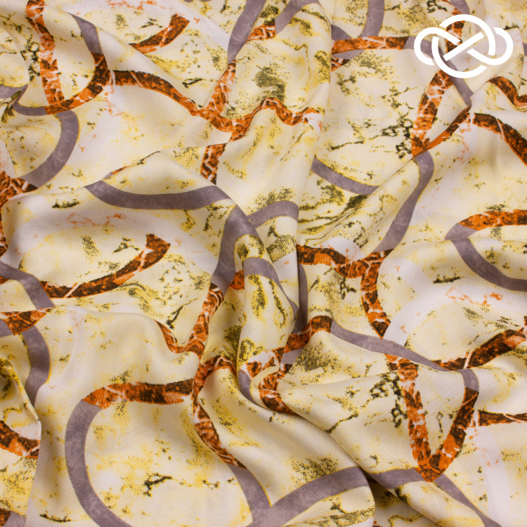 7638. Штапель. Вискоза. Принт. Уценка!!! - фото 2