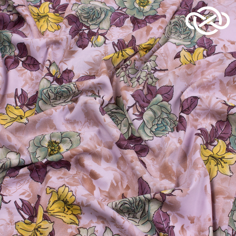 7646. Плательная. Принт. - фото 2