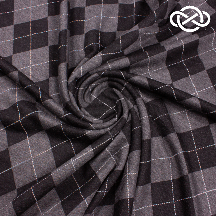 7651. Трикотажное полотно. Принт. - фото 1