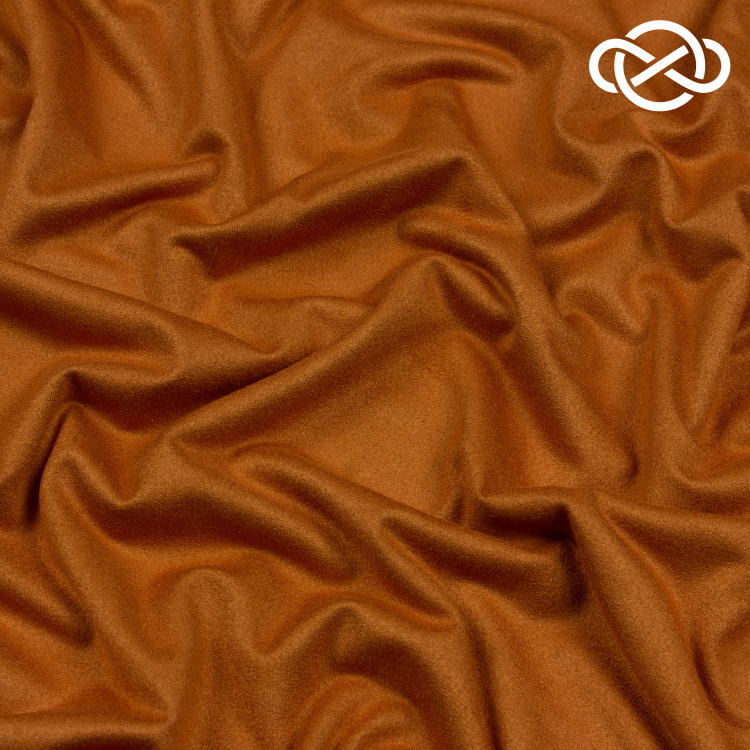 7655. Плательная замша. Ириски. - фото 1