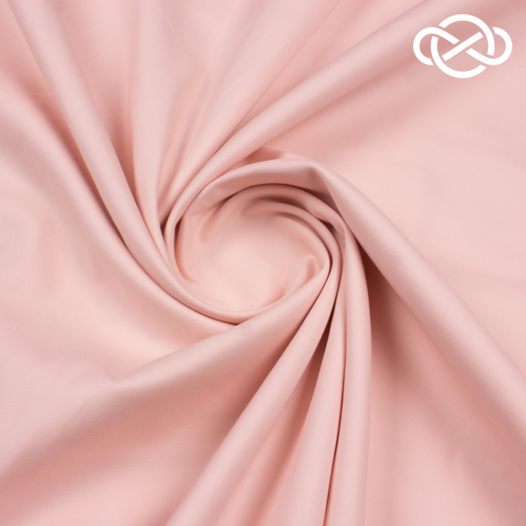 7656. Костюмная. Хлопок. Нежный персик. Брак!!!