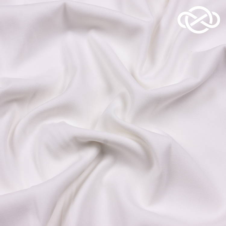 7665. Плательная вискоза. Молочный. - фото 1