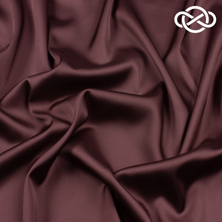 7674. Искусственный шелк. Армани. Мокко мусс. - фото 1