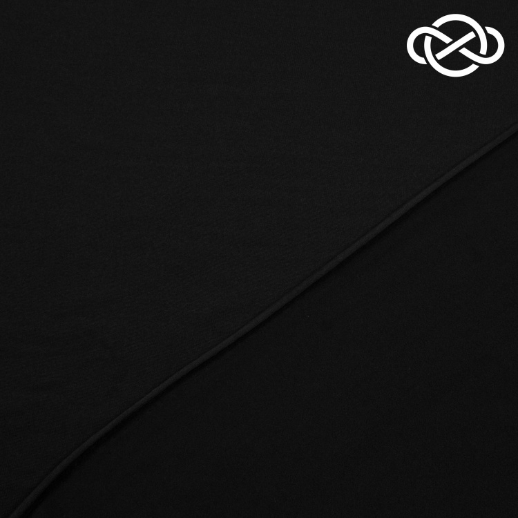 10053. Трикотажное полотно с эффектом велюра. Черный - фото 2