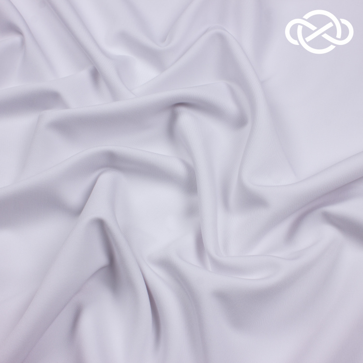 10055. Костюмная. Поливискоза. Белый - фото 1