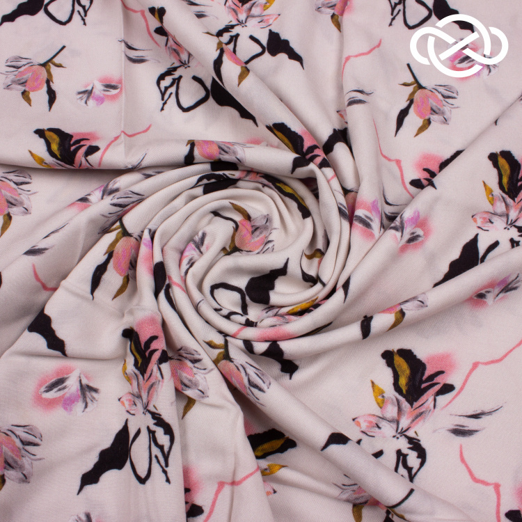 7679. Штапель. Вискоза. Принт. - фото 1