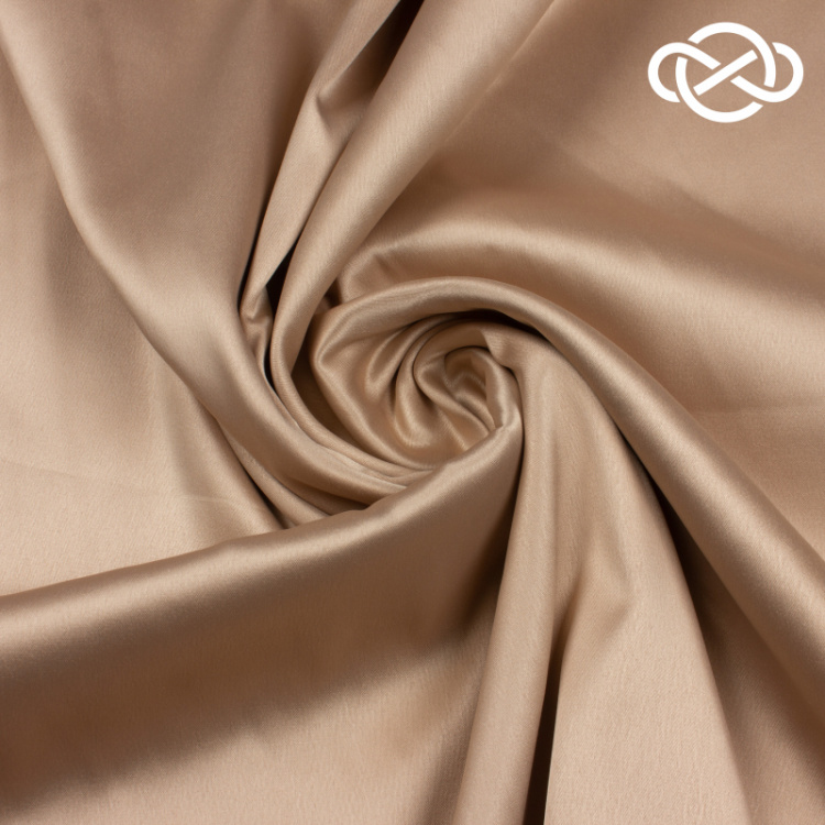 10061. Костюмно-плательный атлас. Кубинский песок