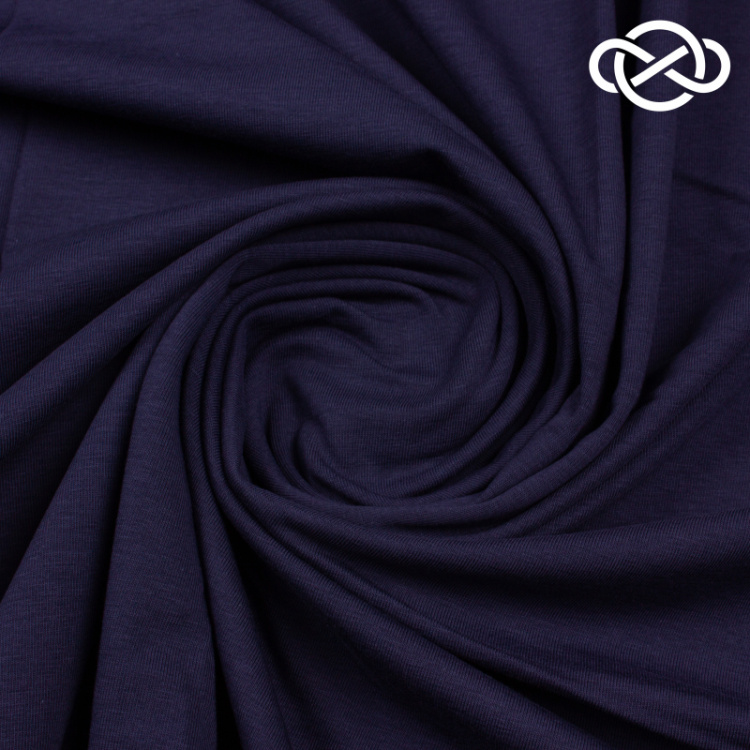 7683. Кулирная гладь. Темно-синий.