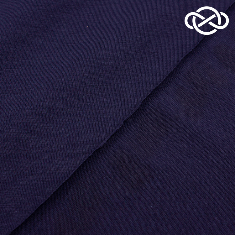 7683. Кулирная гладь. Темно-синий. - фото 2