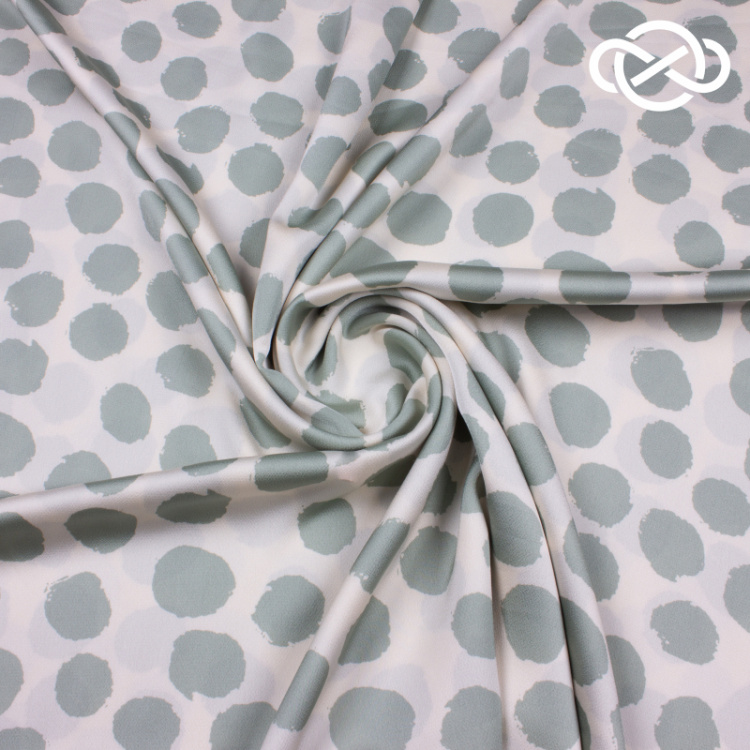 10076. Искусственный фактурный шёлк. Jacobs. Принт