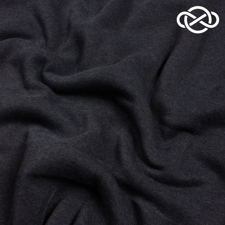 10080. Футер 3нитка с начесом. Темно-серый. - фото 1