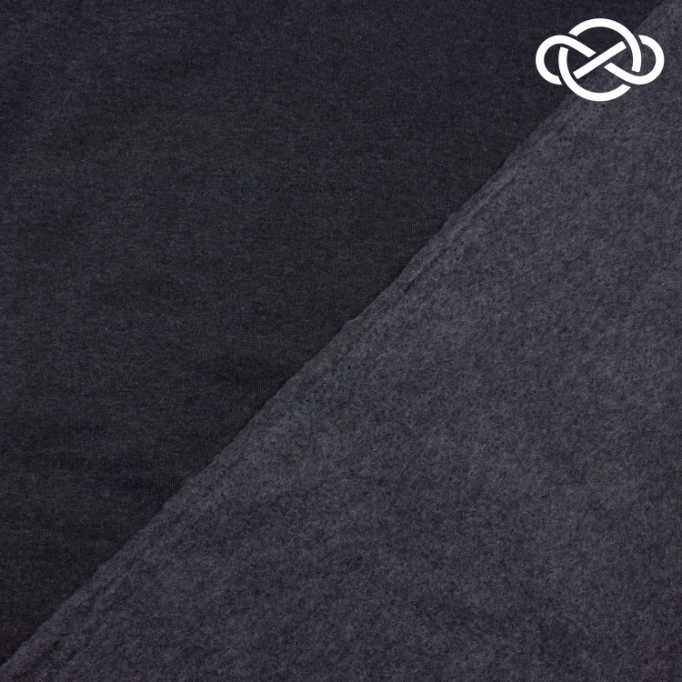 10080. Футер 3нитка с начесом. Темно-серый. - фото 2