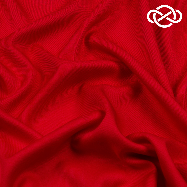 10087. Плательная. Диагональ. Красный - фото 1