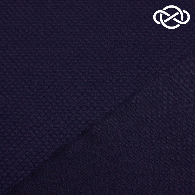 10092.  Трикотажное полотно. Капитоне. Черный - фото 2