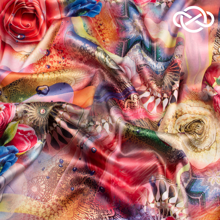 10098. Конкурс!!! Атлас сэндвич. Принт - фото 2